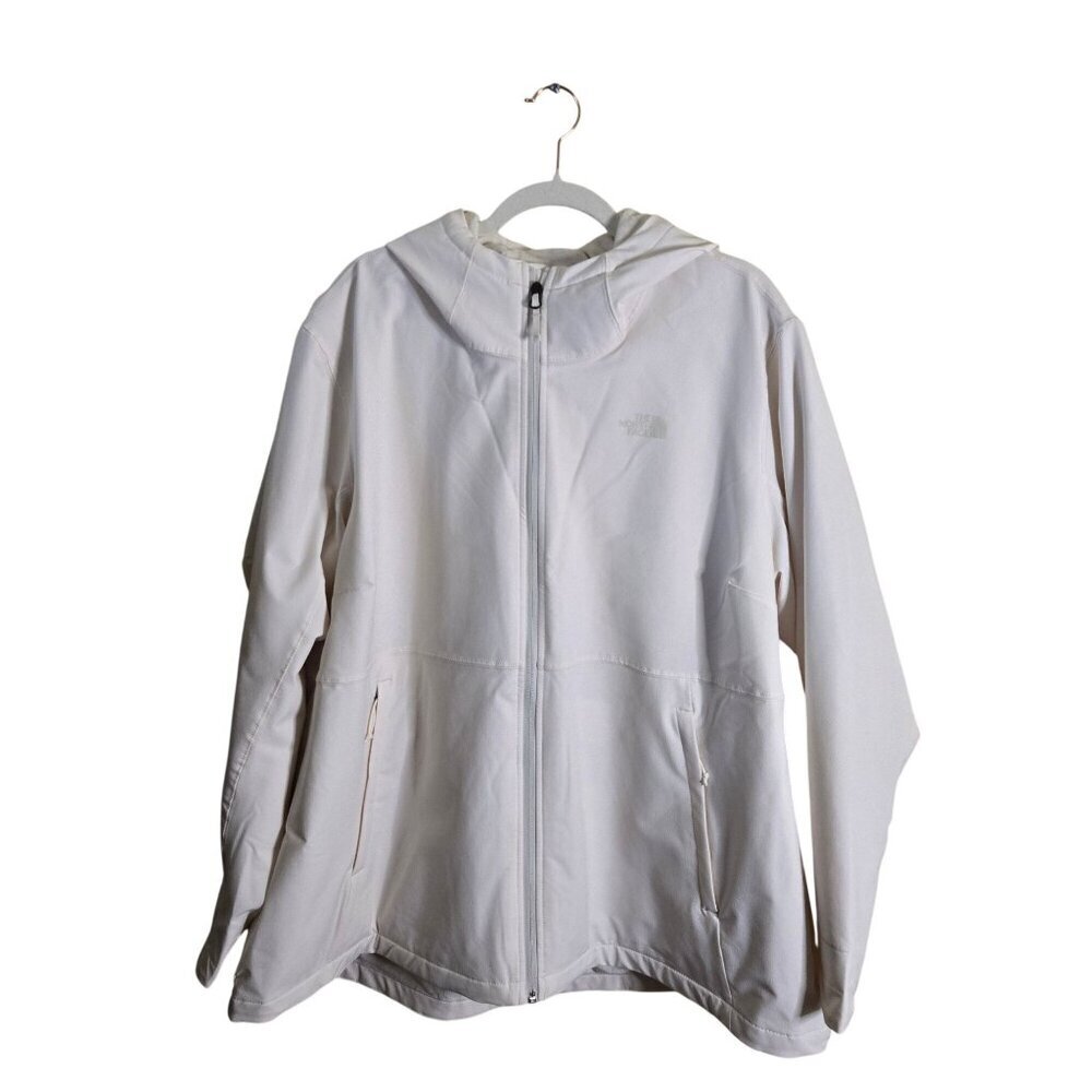 The North Face NWOT Shelbe Raschel Fleece Hooded Jacket Gardenia White Size 3X - Picture 2 of 14